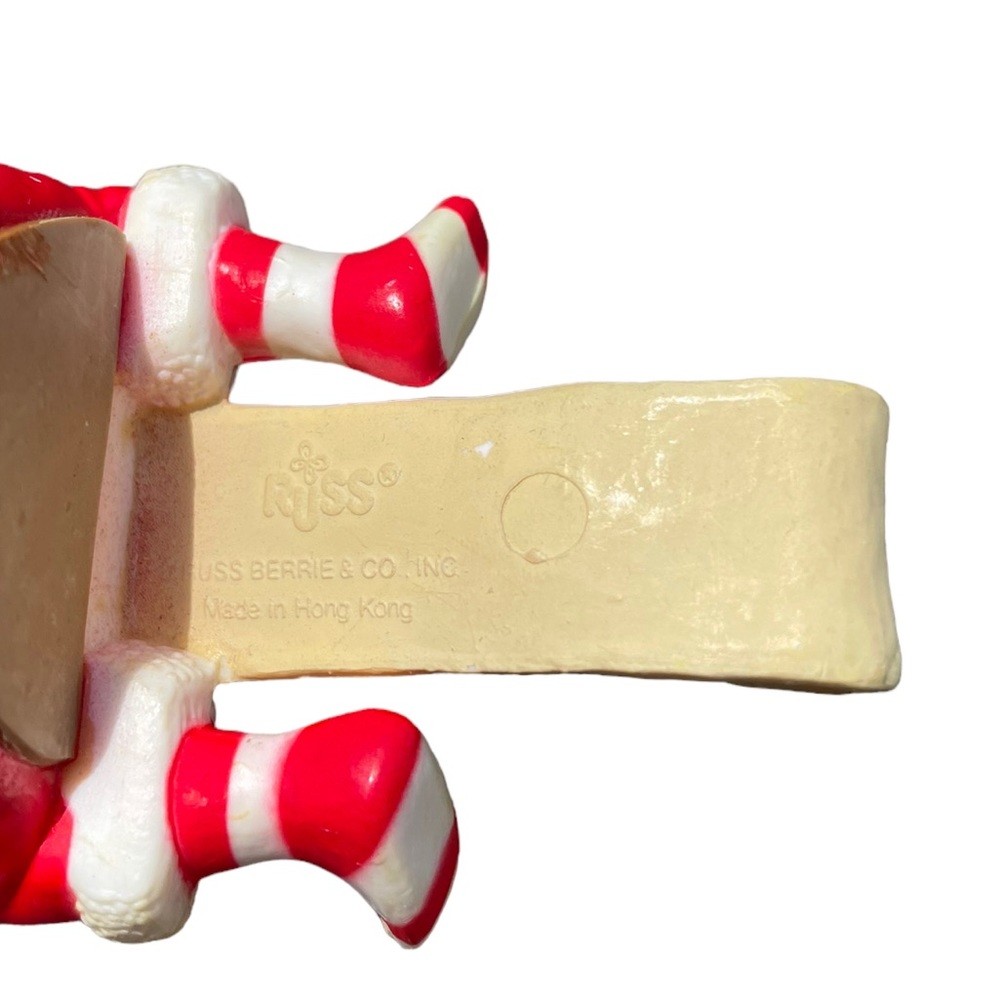Russ Vintage Santa Christmas Stocking Shelf Sitter Mantel Stocking Holder - Picture 4 of 7
